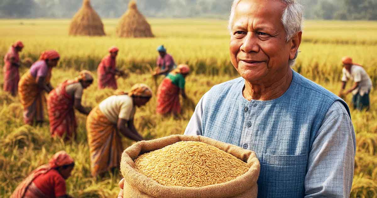 Muhammad Yunus Duty-Free Rice Import Policy Boosts West Bengal’s Agricultural Economy