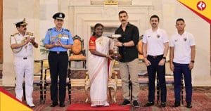 NorthEast United FC Redeem Tlang Elated After Receiving President’s Cup from Rashtrapati Bhavan