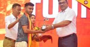 PV Vishnu Honored with Jiban Chakraborty Memorial at East Bengal’s Foundation Day