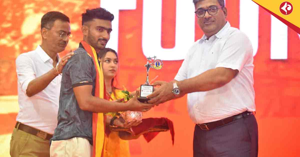 PV Vishnu Honored with Jiban Chakraborty Memorial at East Bengal’s Foundation Day