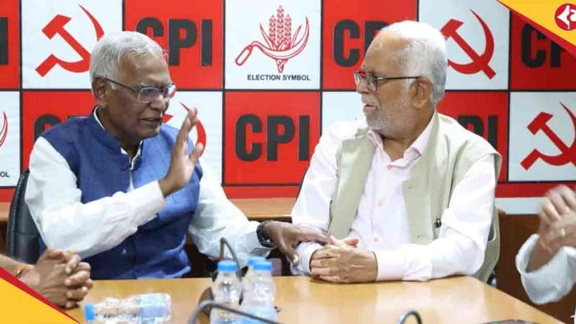 Vice president candidate Reddy met with key leaders of the cpi and cpim