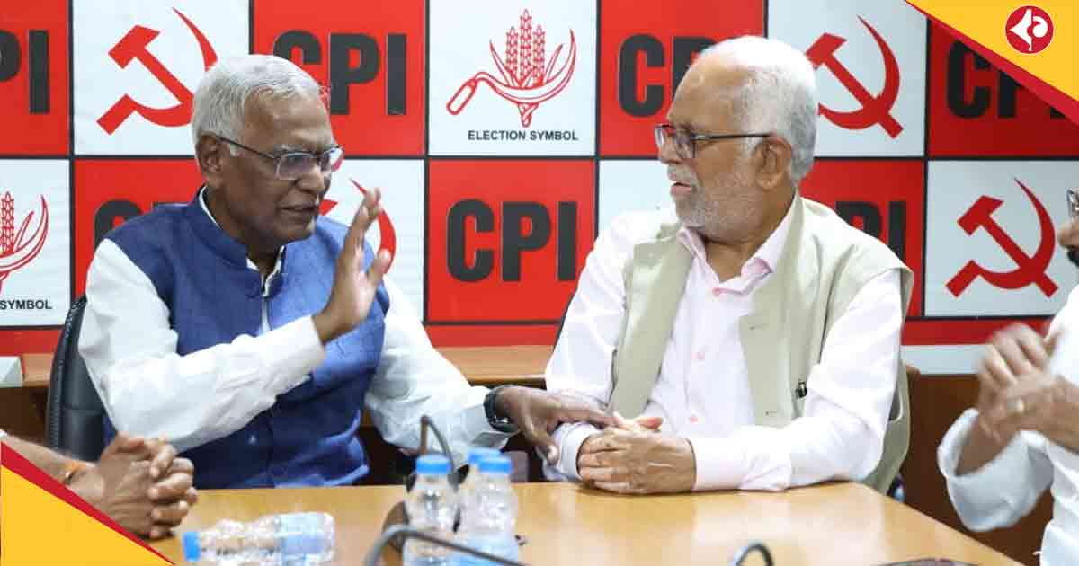 Vice president candidate Reddy met with key leaders of the cpi and cpim