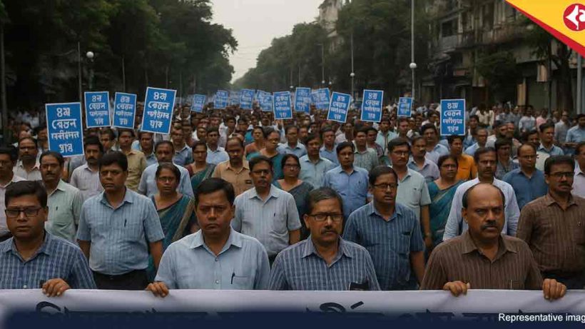West Bengal Govt Employees Protest for Early 8th Pay Commission Implementation