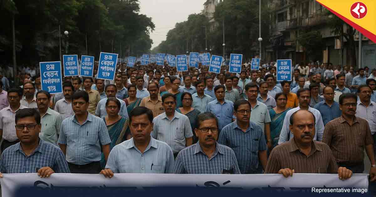 West Bengal Govt Employees Protest for Early 8th Pay Commission Implementation