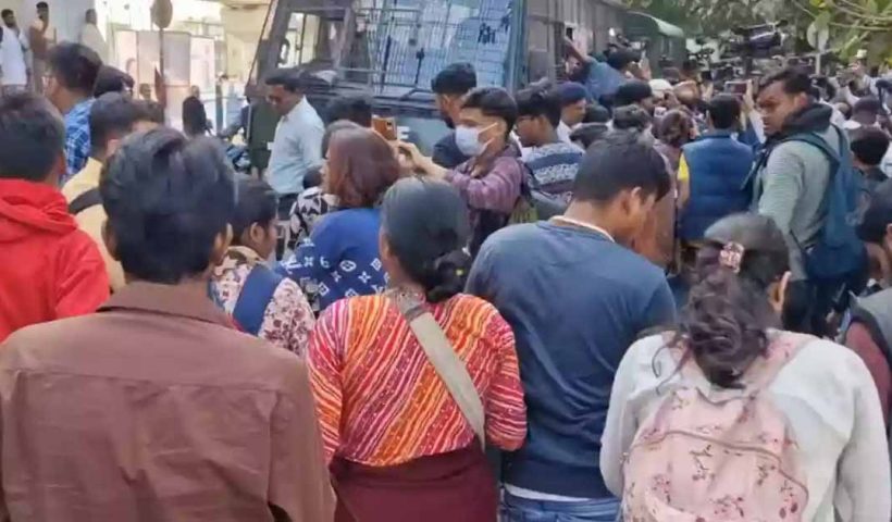 Bikash Bhavan protest