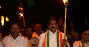 Kerala congress torch march