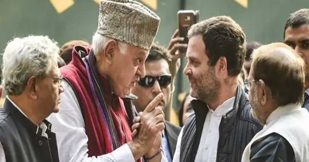 Farooq Abdullah backs rahul gandhi