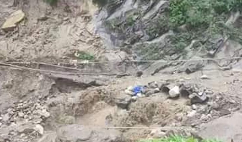 cloudburst flash flood in J & K