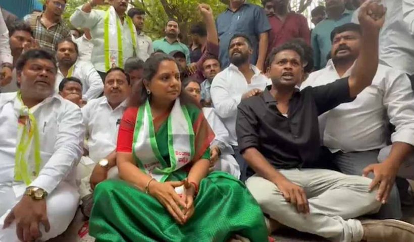K Kavitha hunger strike
