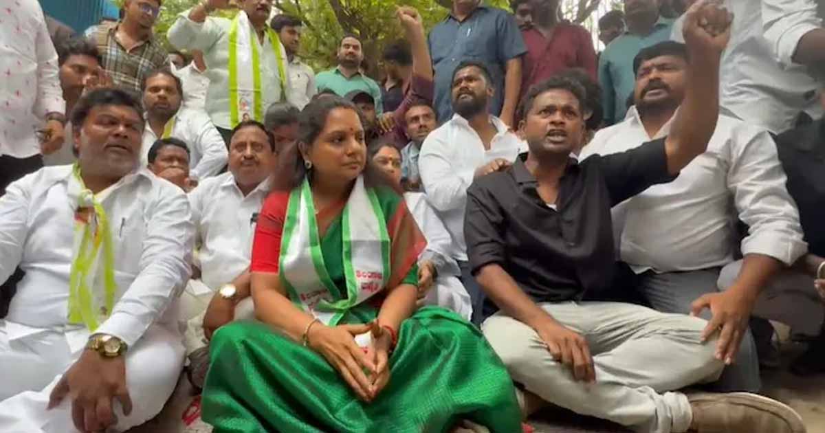 K Kavitha hunger strike