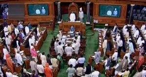 Speaker Heads Lok Sabha MPs’ Meeting as PM Modi Looks On