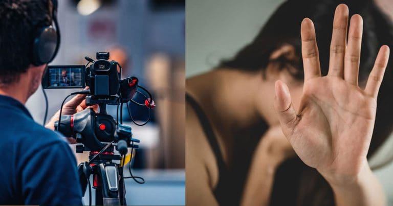 woman physically assaulted by director