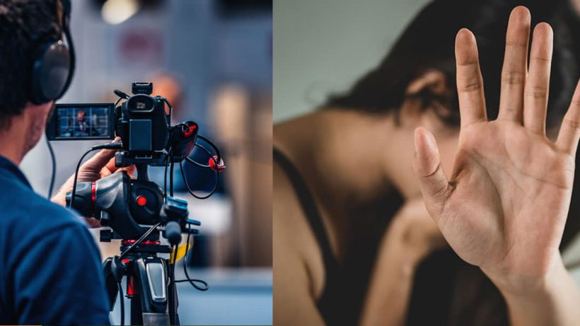 woman physically assaulted by director