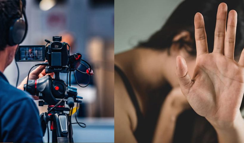 woman physically assaulted by director
