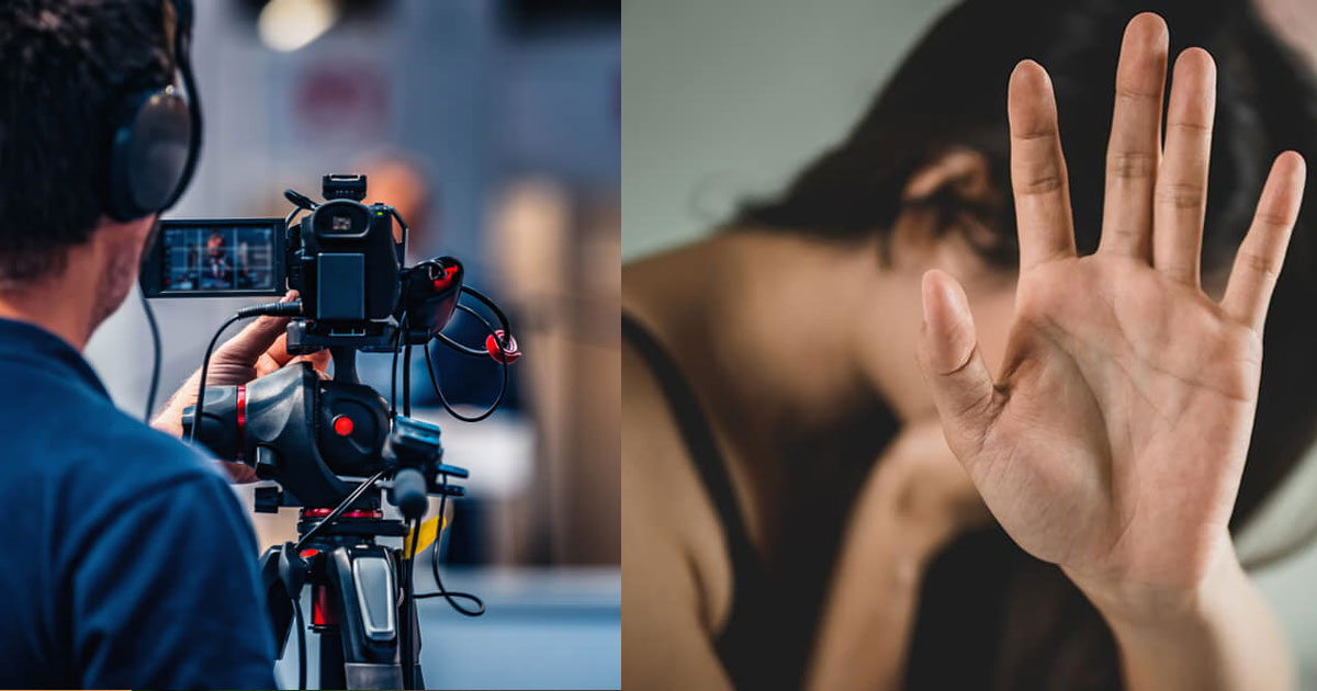 woman physically assaulted by director