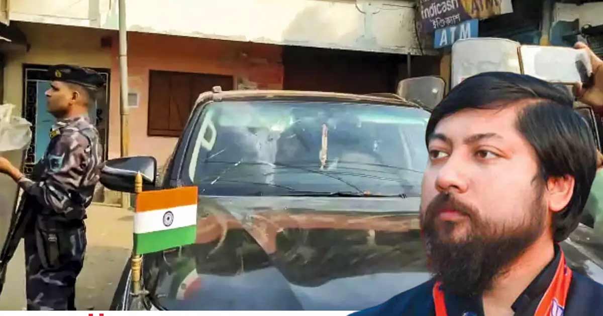 Nishith Pramanik car attacked