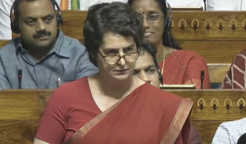 Priyanka gandhi alleges delhi police