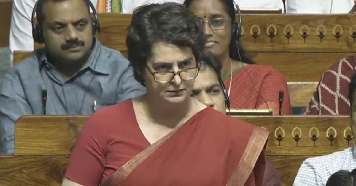 Priyanka gandhi alleges delhi police