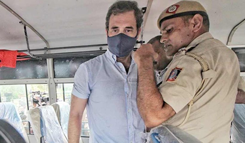 Rahul Gandhi detained