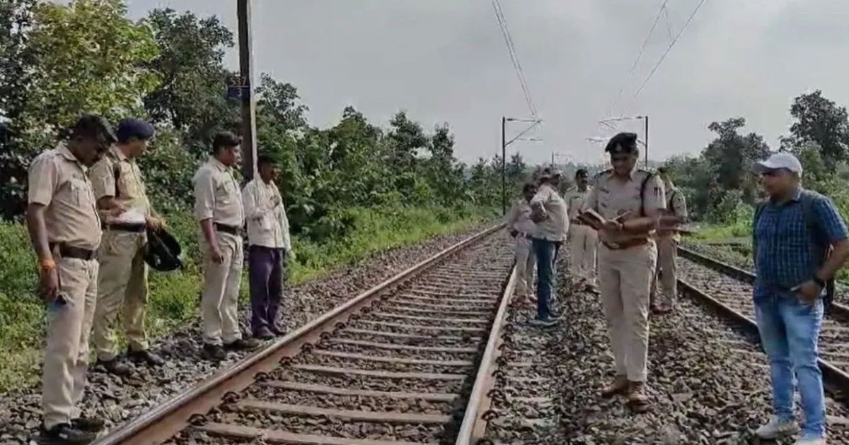 bomb blast on railway line