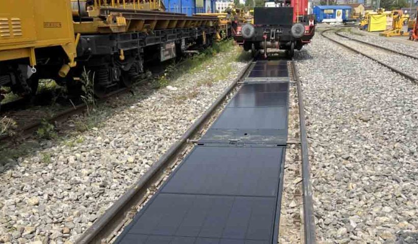 Solar Panels in railway track