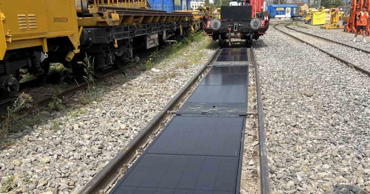Solar Panels in railway track