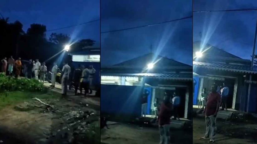 তৃণমূল অফিসে মদ্যপ দৌরাত্ম্যে গ্রামবাসীর বিক্ষোভ