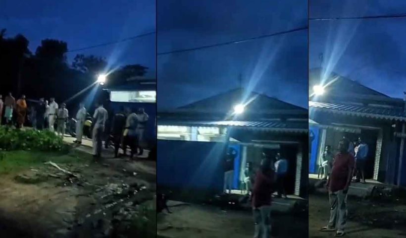 তৃণমূল অফিসে মদ্যপ দৌরাত্ম্যে গ্রামবাসীর বিক্ষোভ