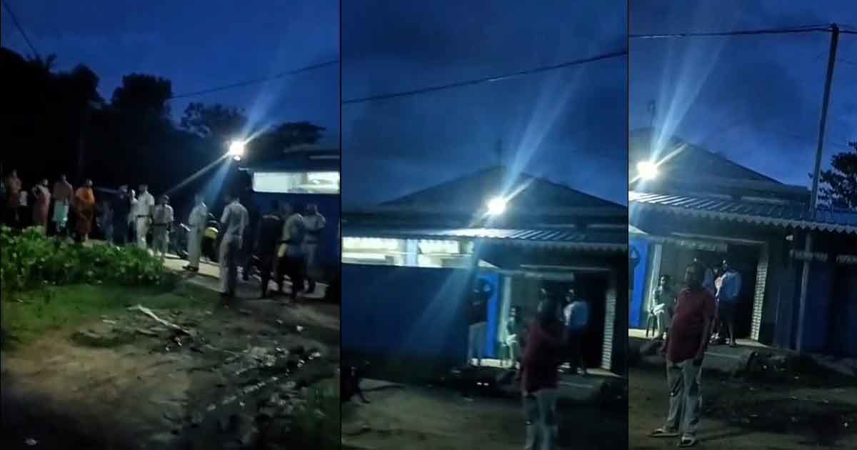তৃণমূল অফিসে মদ্যপ দৌরাত্ম্যে গ্রামবাসীর বিক্ষোভ