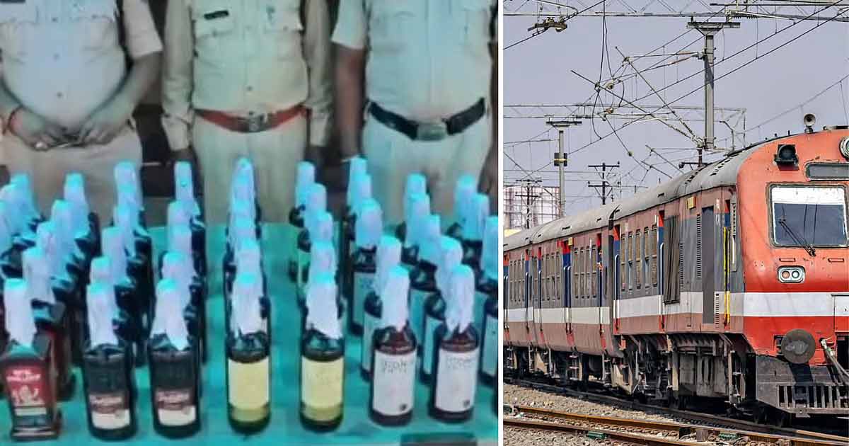 Illegal Liquor in train
