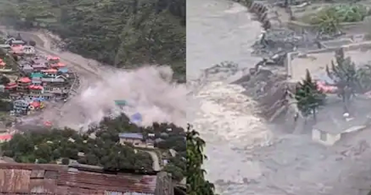uttarkashi cloudburst landslide