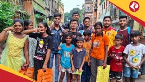 East Bengal Fans group bring joy to underprivileged kids on Durga Puja 2025 Festival with gifts