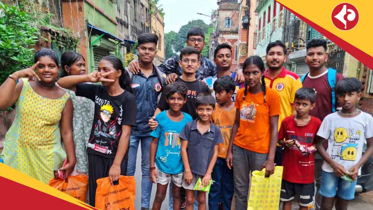 East Bengal Fans group bring joy to underprivileged kids on Durga Puja 2025 Festival with gifts