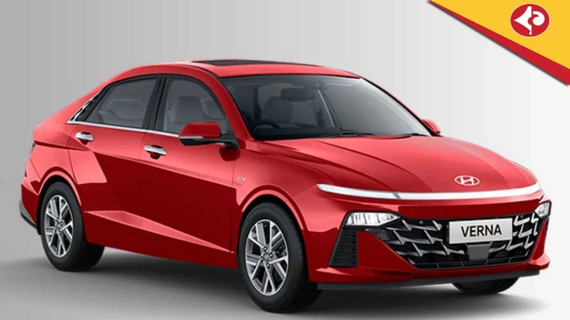 Hyundai Verna Facelift spied testing in India