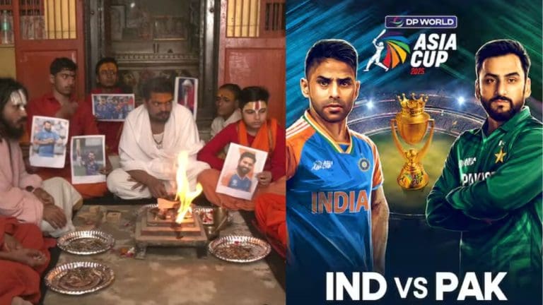 বিতর্কের মাঝেই IND vs PAK ক্রিকেট ম্যাচ! অযোধ্যায় পুজো দিলেন সাধুরা