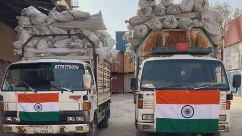 India sends aid to Afghanistan