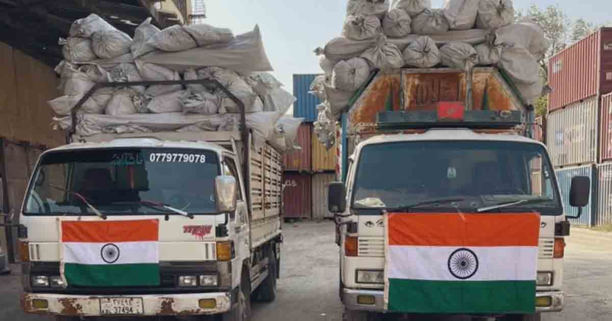 India sends aid to Afghanistan