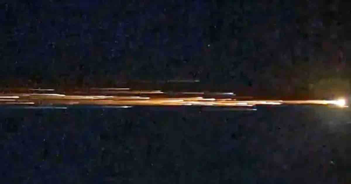 Rare meteor shower lights up sky