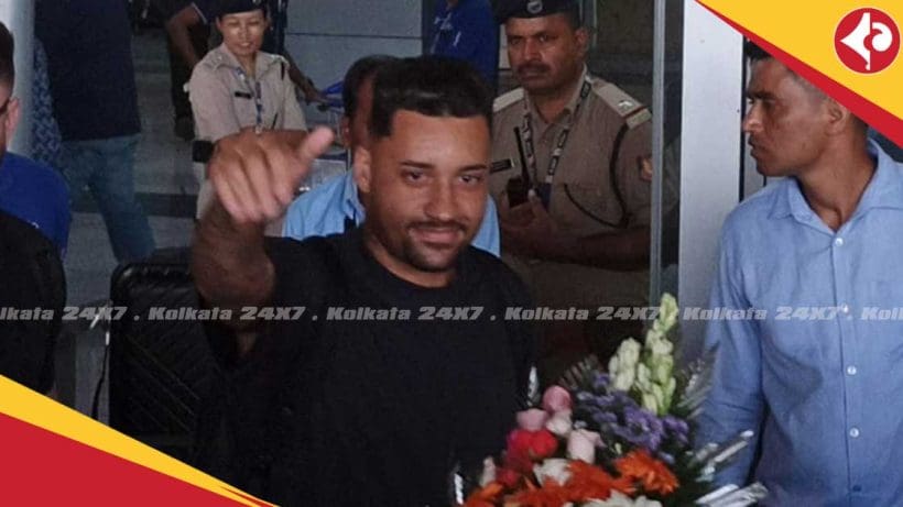Mohun Bagan SG new Brazilian footballer Robson Robinho reached Kolkata on 1st September