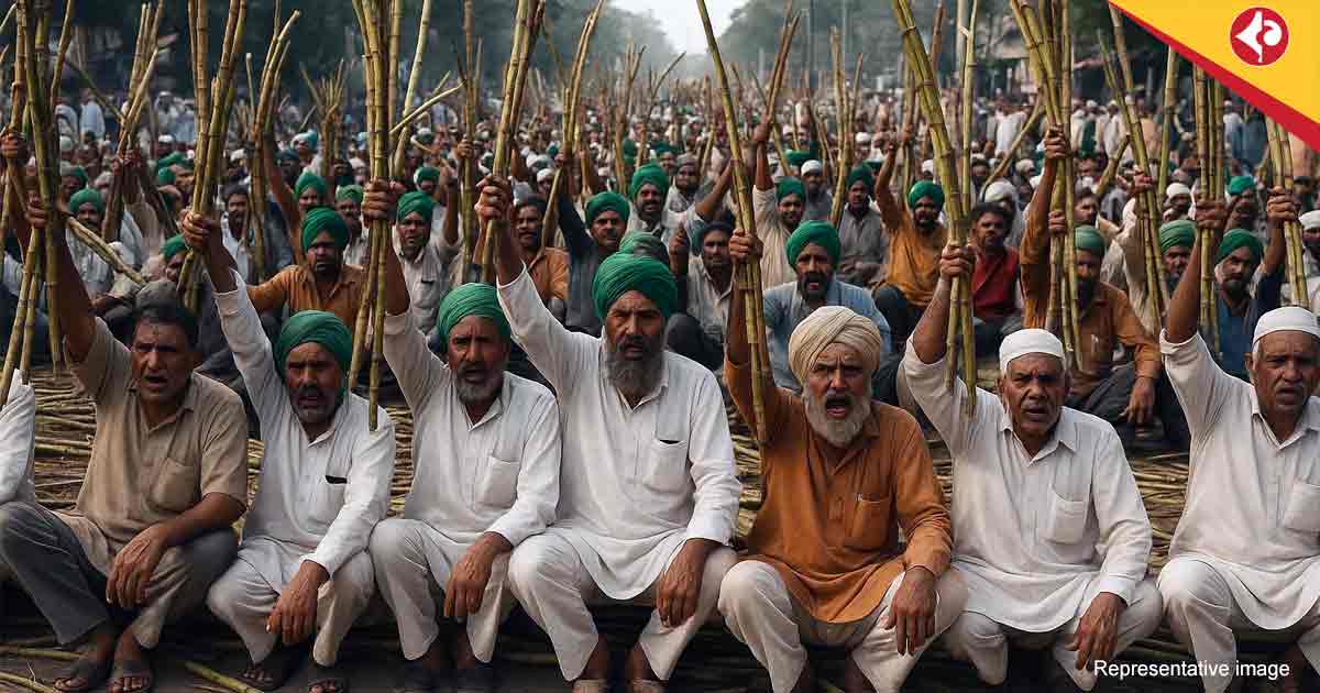 Sugarcane Farmers Protest Across India in 2025 Over Unpaid Dues, Demand Fair Prices