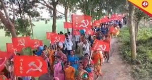 The massive CPIM rally in the rural areas of Purba Bardhaman