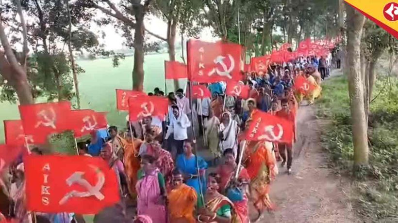 The massive CPIM rally in the rural areas of Purba Bardhaman