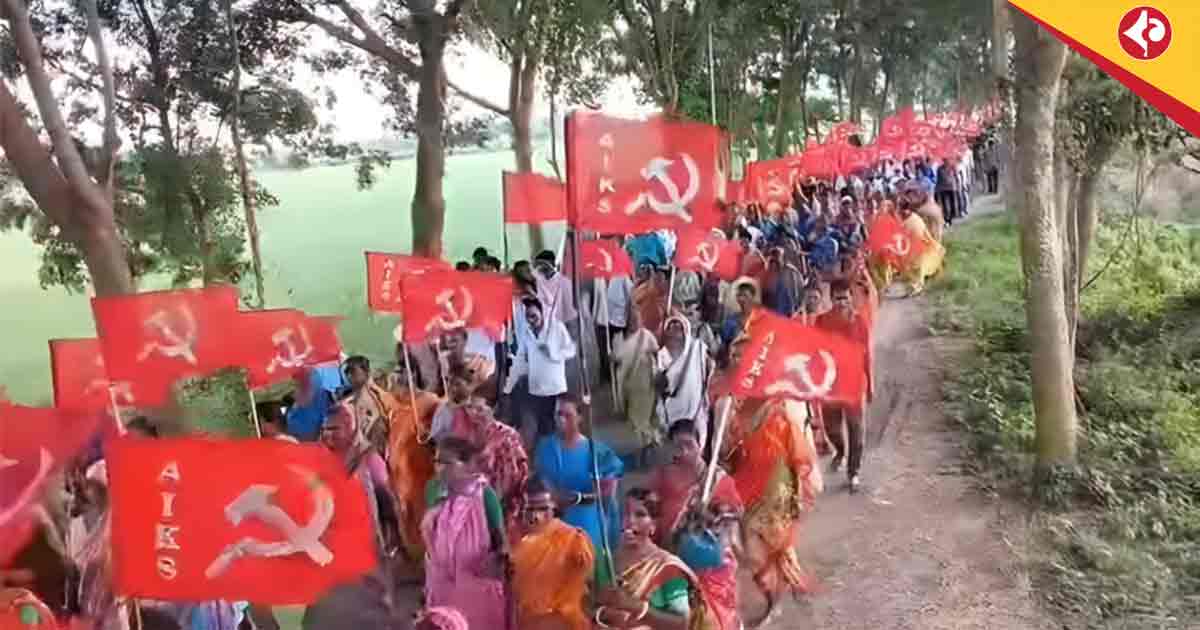 The massive CPIM rally in the rural areas of Purba Bardhaman