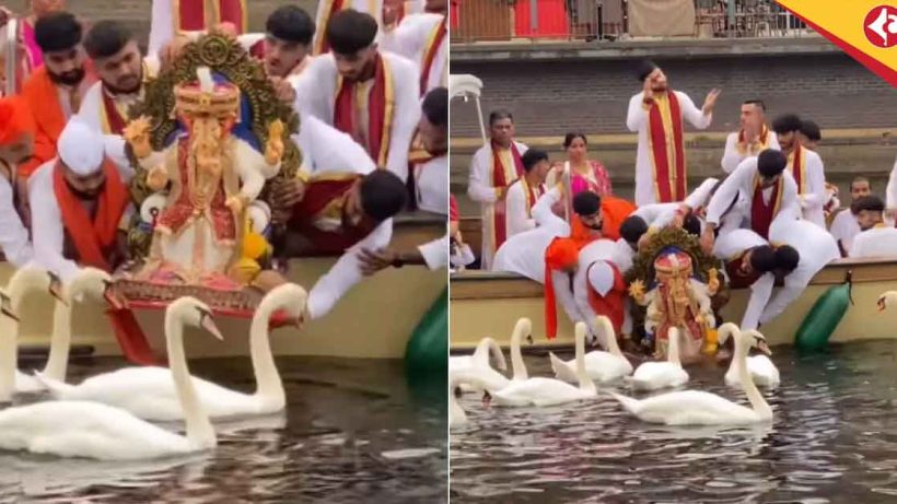 Viral Video of Ganesh Visarjan in London Sparks Debate Over Culture and Environment