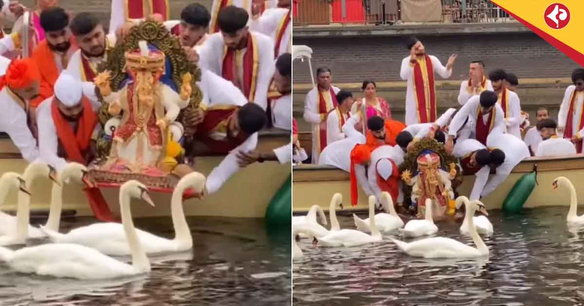 Viral Video of Ganesh Visarjan in London Sparks Debate Over Culture and Environment