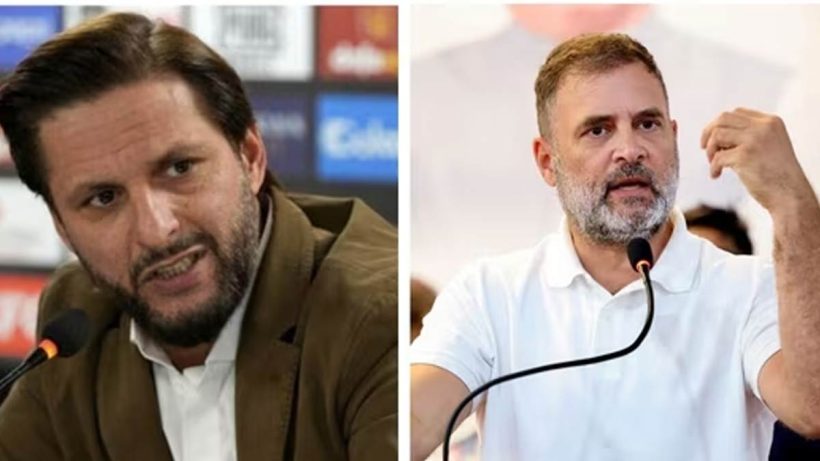 Rahul Gandhi praised by shahid afridi