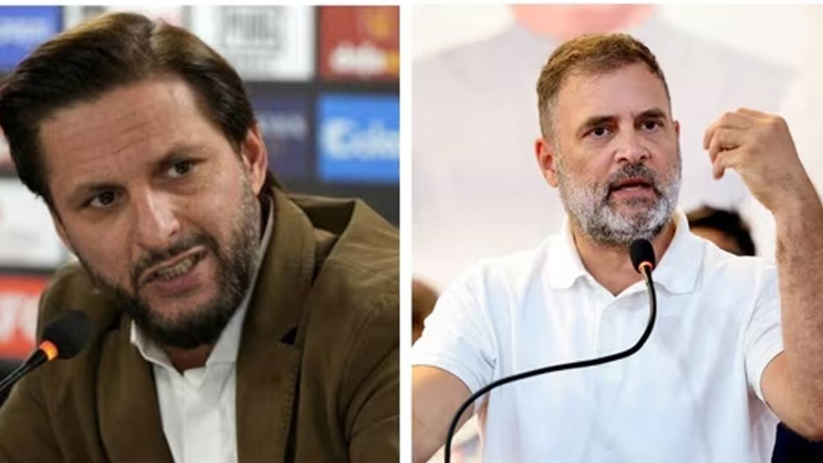 Rahul Gandhi praised by shahid afridi