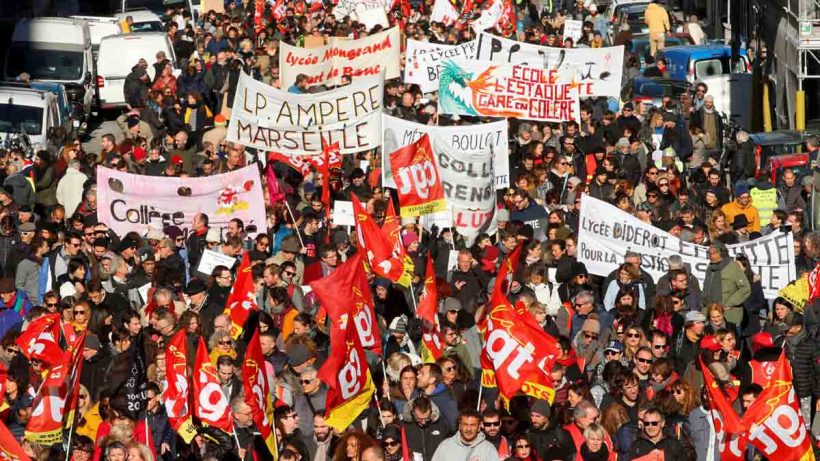 Anti Government Protests in france