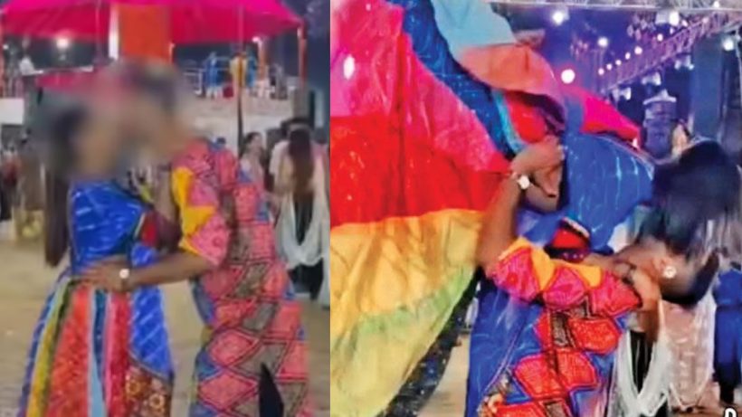 গরবা অনুষ্ঠানে 'চুম্বন' বিতর্কে তোলপাড় নেট-দুনিয়া! ক্ষমা চাইলেন দম্পতি 2 গরবা অনুষ্ঠানে 'চুম্বন' বিতর্কে তোলপাড় নেট-দুনিয়া! ক্ষমা চাইলেন দম্পতি