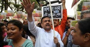 BJP Takes to the Streets Against Corruption; Suvendu Leads Vijay Sankalp Yatra"